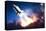 Space Shuttle & Clouds At Dusk-null-Stretched Canvas