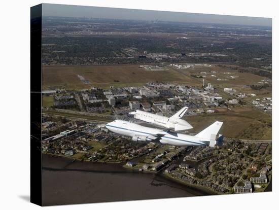 Space Shuttle Endeavour Mounted on a Modified Boeing 747 Shuttle Carrier Aircraft-Stocktrek Images-Premier Image Canvas