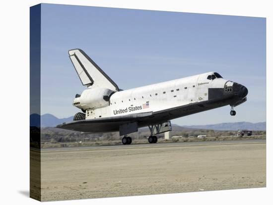 Space Shuttle Endeavour's Main Landing Gear Touches Down on the Runway-Stocktrek Images-Premier Image Canvas