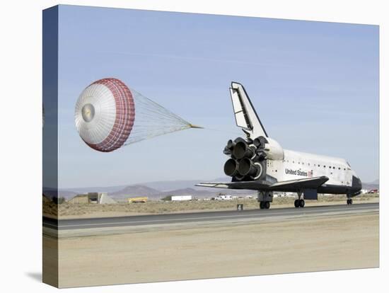 Space Shuttle Endeavour with its Drag Chute Deployed-Stocktrek Images-Premier Image Canvas