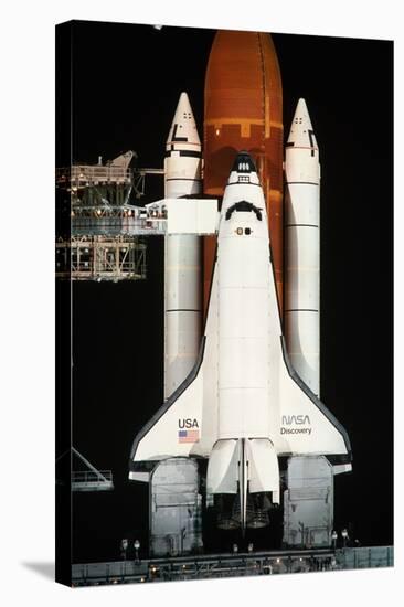 Space Shuttle Illuminated at Night-Roger Ressmeyer-Premier Image Canvas