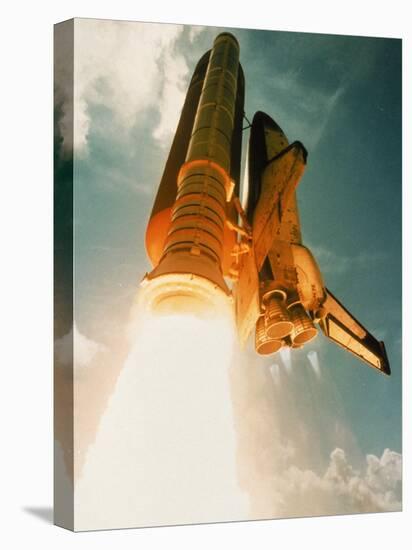 Space Shuttle Lifting Off-David Bases-Premier Image Canvas