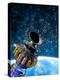 Space Station Orbiting Earth, Artwork-Victor Habbick-Premier Image Canvas