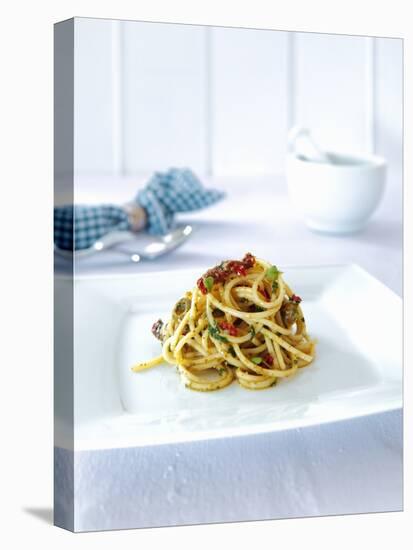 Spaghetti with Dried Tomatoes, Herbs and Olives-Daniel Reiter-Premier Image Canvas