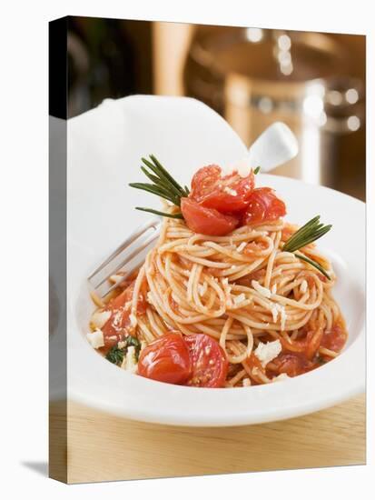 Spaghetti with Tomatoes and Rosemary-null-Premier Image Canvas