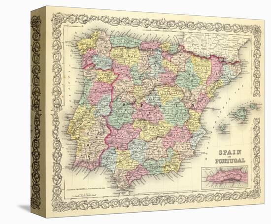 Spain and Portugal, c.1856-G^ W^ Colton-Stretched Canvas