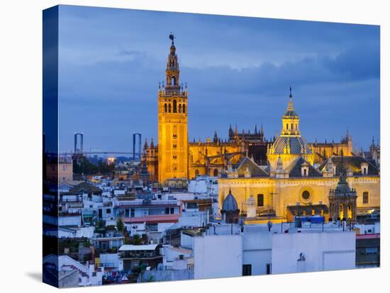 Spain, Andalucia, Seville Province, Seville,  Cathedral of Seville, the Giralda Tower-Alan Copson-Premier Image Canvas