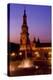 Spain, Andalusia, Seville, Plaza De Espana, West Tower, Fountain, Evening Mood-Chris Seba-Premier Image Canvas