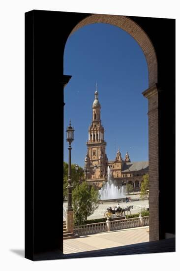 Spain, Andalusia, Seville, Plaza De Espana, West Tower-Chris Seba-Premier Image Canvas