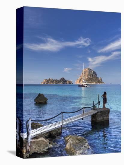 Spain, Balearic Islands, Ibiza, Cala D'Hort Beach-Michele Falzone-Premier Image Canvas