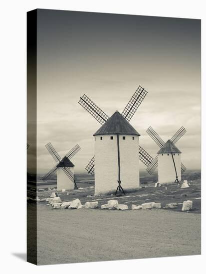 Spain, Castile-La Mancha Region, Ciudad Real Province, La Mancha Area, Campo De Criptana, Antique L-Walter Bibikow-Premier Image Canvas