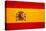 Spain Flag Design with Wood Patterning - Flags of the World Series-Philippe Hugonnard-Stretched Canvas