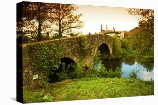 Spain, Galicia, an Old Bridge on the Camino Di Santiago-Ken Scicluna-Premier Image Canvas