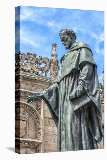 Spain, Salamanca, Frei Luis de Leon in Courtyard of the Clergy-Lisa S. Engelbrecht-Premier Image Canvas