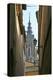 Spain, Toledo. Cathedral Steeple and Streetlight-Kymri Wilt-Premier Image Canvas