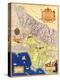 Spanish and Mexican Ranchos of Los Angeles - Panoramic Map-Lantern Press-Stretched Canvas