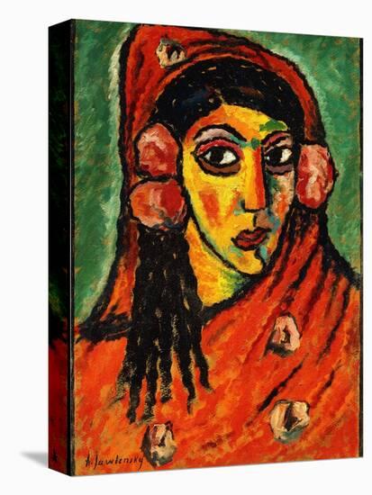 Spanish Girl with a Red Scarf; Spanierin Mit Rotem Schal, C.1912-Alexej Von Jawlensky-Premier Image Canvas