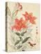 Sparrow and Tiger Lilies-Bairei Kono-Premier Image Canvas