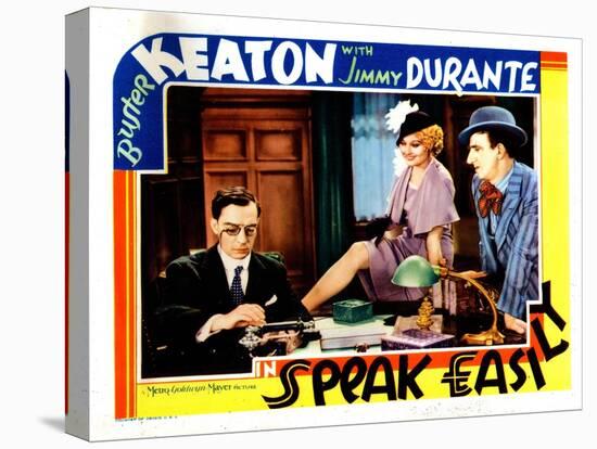 Speak Easily, from Left: Buster Keaton, Thelma Todd, Jimmy Durante, 1932-null-Stretched Canvas