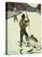Spear Fishing, 1928 (Watercolour on Paper)-Frank Weston Benson-Premier Image Canvas