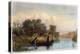 Spearing Fish from a Canoe, 1853-Seth Eastman-Premier Image Canvas