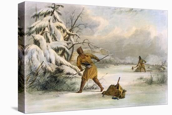 Spearing Muskrats in Winter-Seth Eastman-Premier Image Canvas