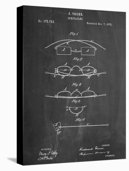 Spectacles, Glasses Patent-null-Stretched Canvas