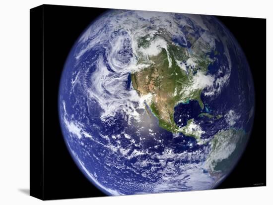 Spectacular Detailed True-Color Image of the Earth Showing the Western Hemisphere-Stocktrek Images-Premier Image Canvas