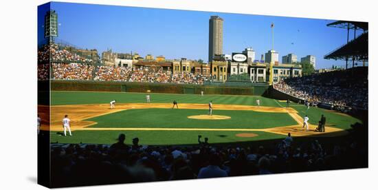 Spectators in a Stadium, Wrigley Field, Chicago Cubs, Chicago, Cook County, Illinois, USA-null-Premier Image Canvas