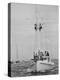 Spectators Watching the America's Cup on a Sailing Boat-Peter Stackpole-Premier Image Canvas