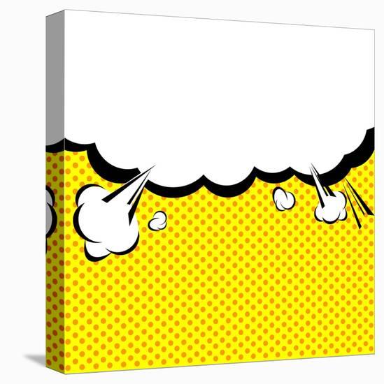 Speech Bubble Pop-Art Style-jirawatp-Stretched Canvas