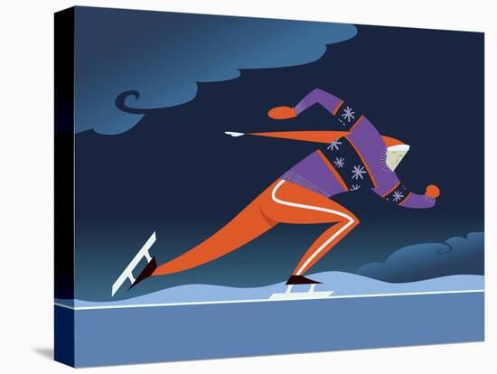 Speed skater-Harry Briggs-Premier Image Canvas