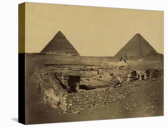 Sphinx and Giza Pyramids, 19th Century-Science Source-Premier Image Canvas