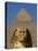 Sphinx and Khafre Pyramid, 4th Dynasty, Giza, Egypt-Kenneth Garrett-Premier Image Canvas