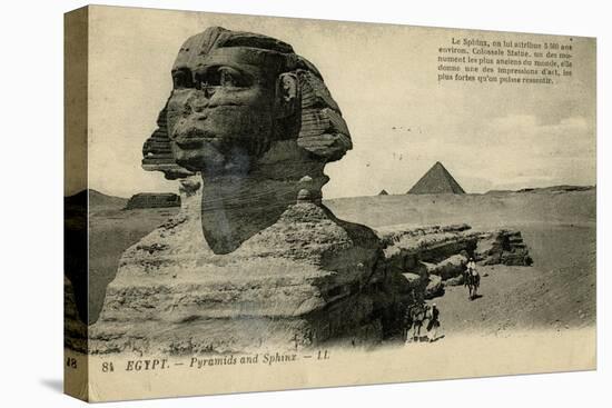 Sphinx and Pyramids, Giza, Egypt-null-Premier Image Canvas