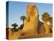 Sphinx Path, Temple of Luxor, Thebes, UNESCO World Heritage Site, Egypt, North Africa, Africa-Tuul-Premier Image Canvas