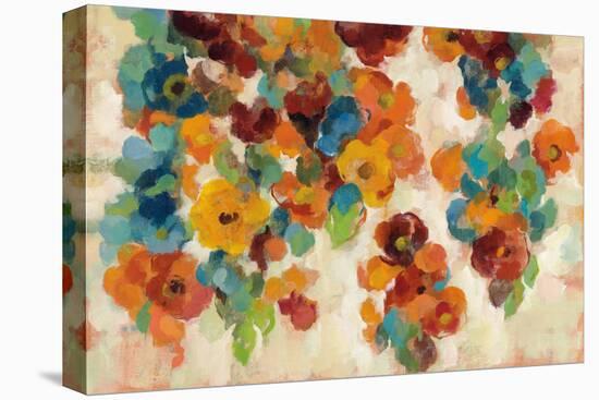 Spice and Turquoise Florals-Silvia Vassileva-Stretched Canvas