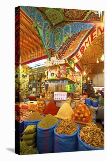 Spice Stall, Medina, Meknes, Morocco, North Africa, Africa-Neil-Premier Image Canvas