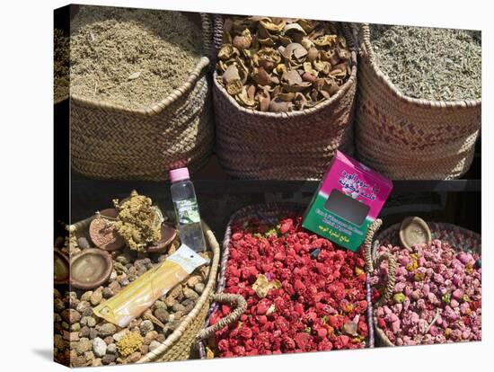 Spices for Sale, Souk in the Medina, Marrakech (Marrakesh), Morocco, North Africa-Nico Tondini-Premier Image Canvas