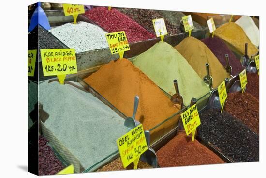 Spices for Sale, Spice Bazaar, Istanbul, Turkey, Western Asia-Martin Child-Premier Image Canvas