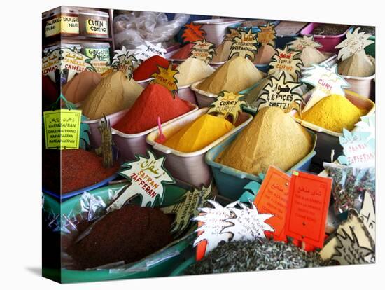 Spices on Stall in Market of Souk Jara, Gabes, Tunisia, North Africa, Africa-Dallas & John Heaton-Premier Image Canvas
