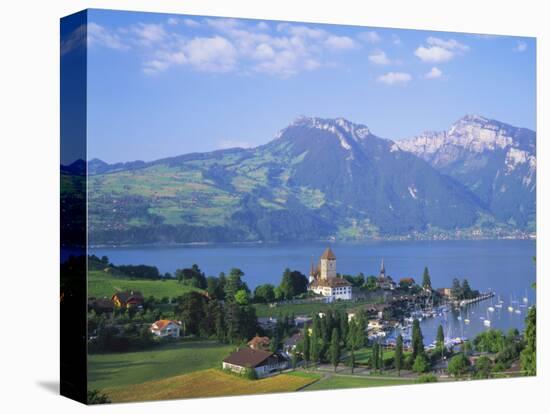 Spiez, Lake Thun (Thunersee), Jungfrau Region, Bernese Oberland, Switzerland, Europe-Roy Rainford-Premier Image Canvas