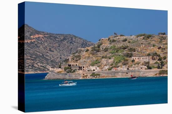 Spinalonga Island, Elounda, Mirabello Gulf, Lasithi, Crete, Greek Islands, Greece, Europe-Markus Lange-Premier Image Canvas