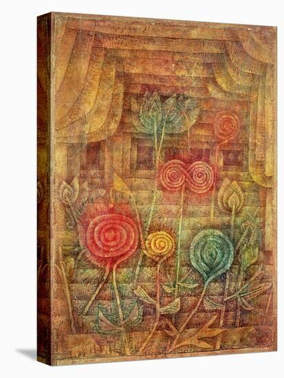 Spiral Flowers-Paul Klee-Stretched Canvas
