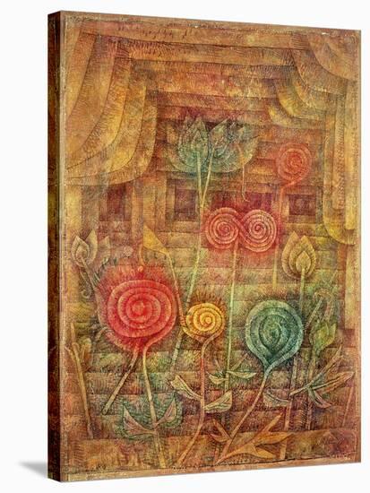 Spiral Flowers-Paul Klee-Stretched Canvas