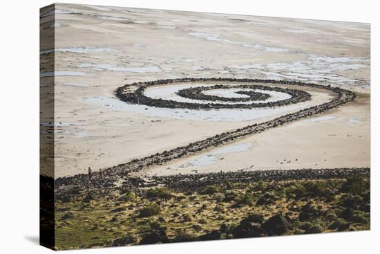 Spiral Jetty, Earthwork Sculpture By Late Robert Smithson, NE Shore Great Salt Lake Rozel Point, UT-Louis Arevalo-Premier Image Canvas