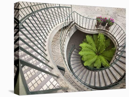 Spiral Staircase at the Embarcadero Center in Downtown San Francisco, California, USA-Chuck Haney-Premier Image Canvas