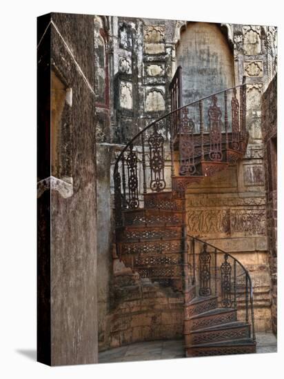 Spiral stairs, Mehrangarh Fort, Jodhpur, India-Adam Jones-Premier Image Canvas