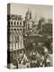 Spire of St Martin's Ludgate and St Paul's Cathedral, London, 20th century-Unknown-Premier Image Canvas