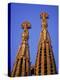 Spires of the Sagrada Familia, the Gaudi Cathedral, in Barcelona, Cataluna, Spain, Europe-Nigel Francis-Premier Image Canvas
